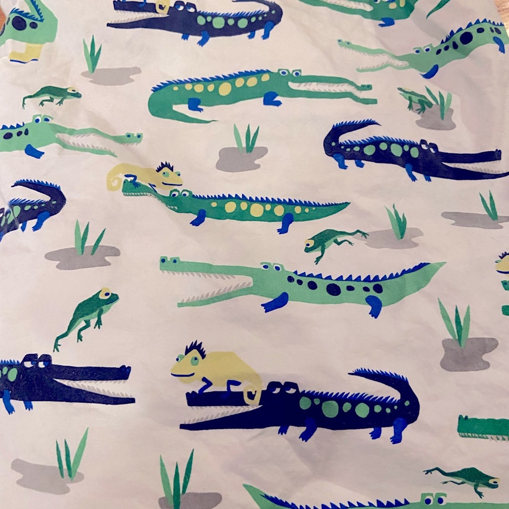 Pottery Barn Alligator Crib Sheet